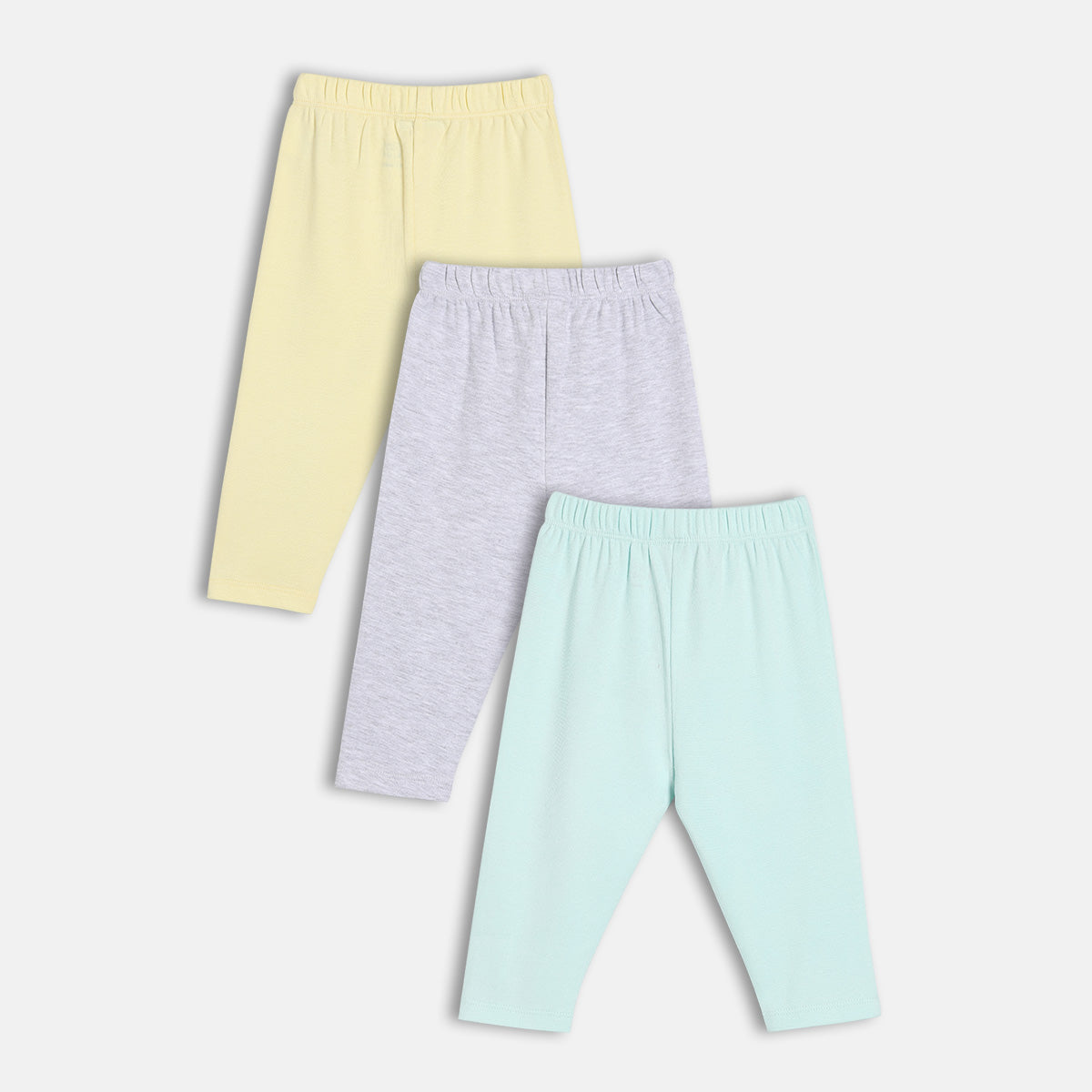 Boys Pack Of 3 High Raise Full Length Knit Bottom - Multi