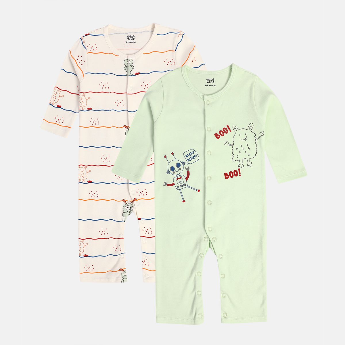 Boys Green Romper