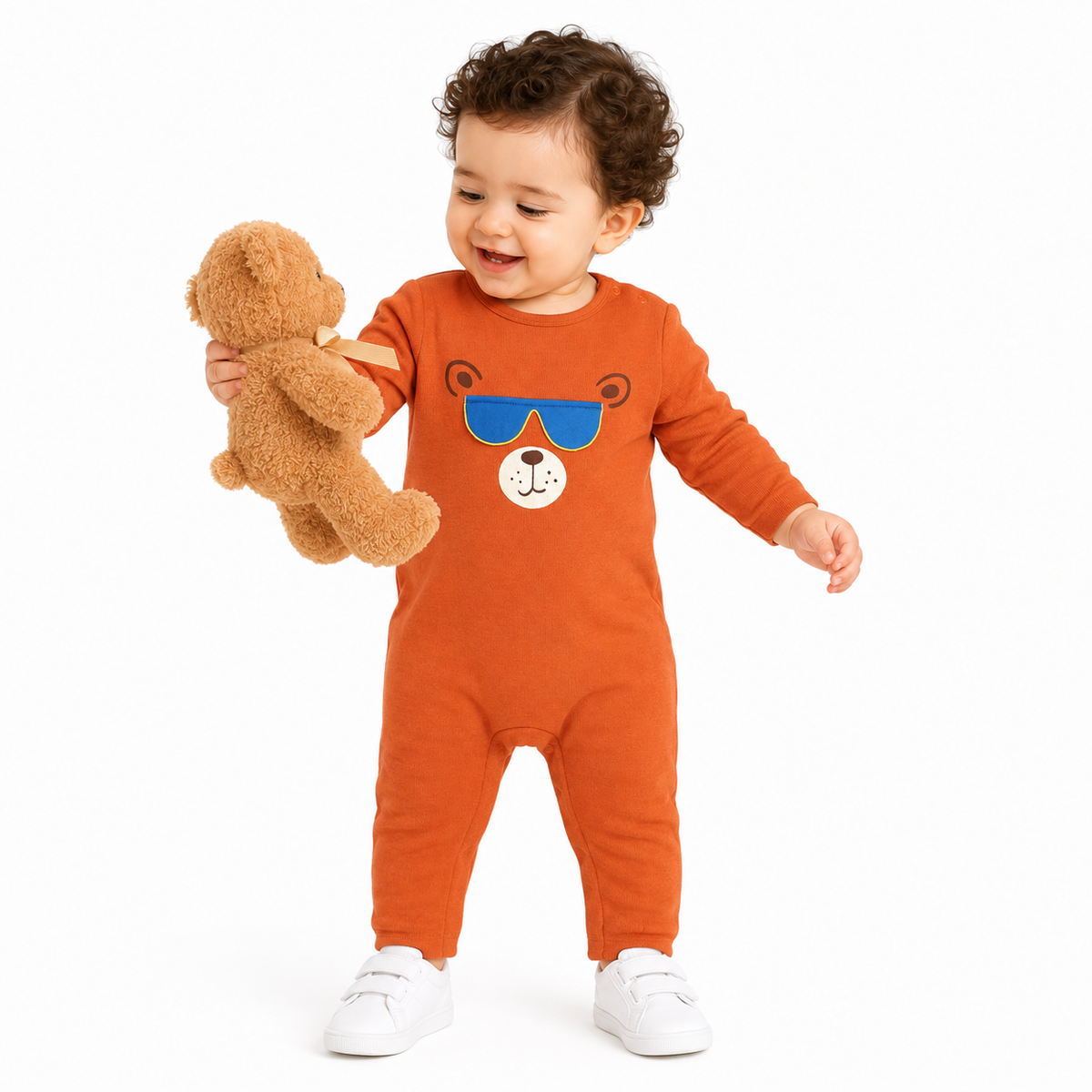 Baby boys Multicolor Cotton Romper Casual Wear