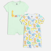 Boys Mint Green  Romper