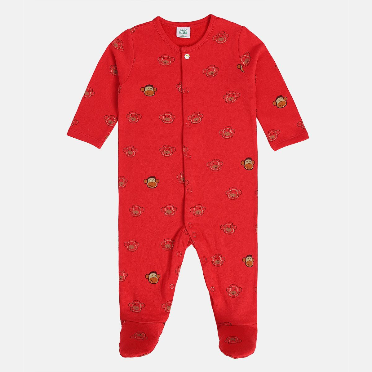 Boys Red/Marshmallow Sleep Suit (Pack Of 2)