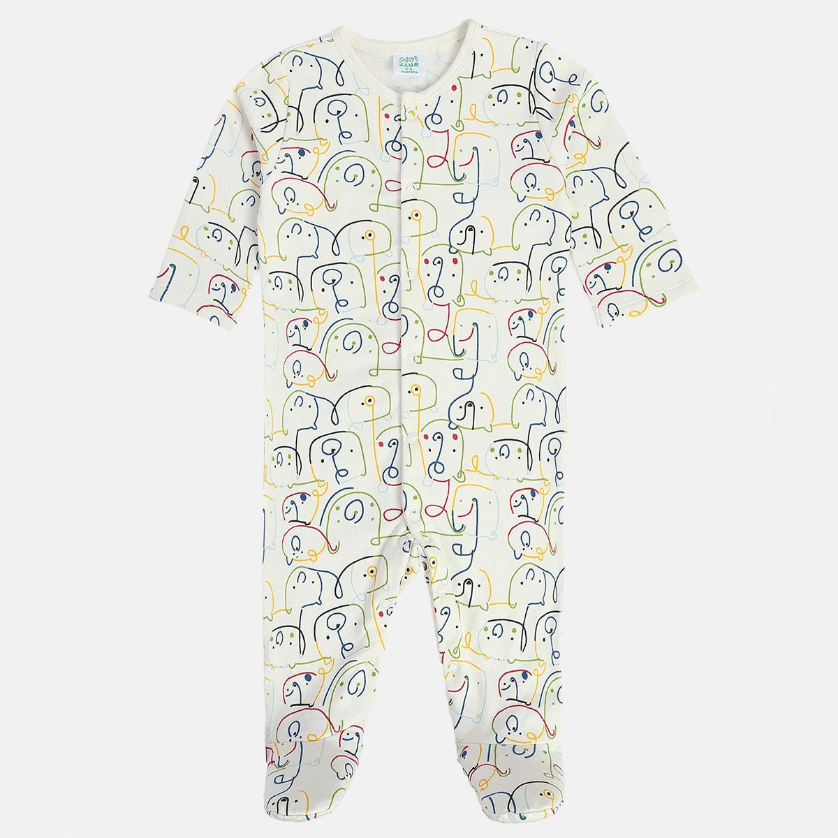 Boys Red/Marshmallow Sleep Suit (Pack Of 2)