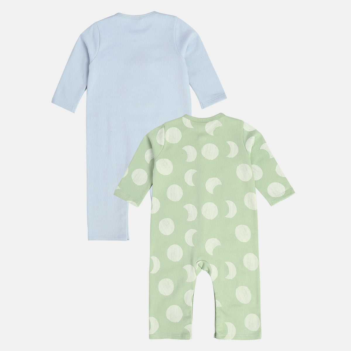 Boys Green/Blue Romper (Pack Of 2)
