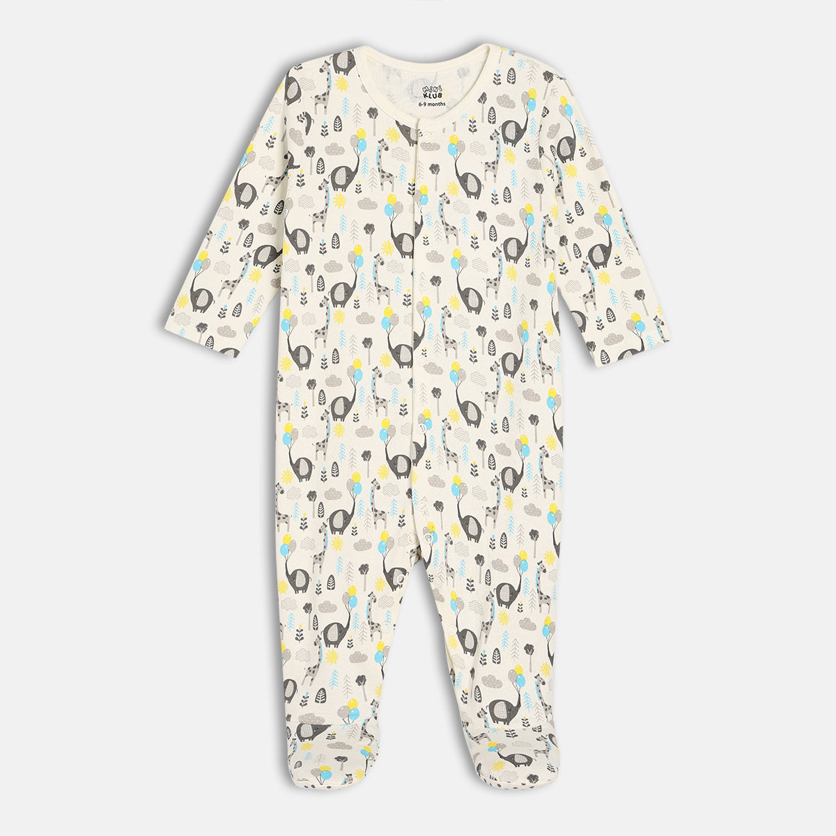 Boys Multi Long Sleeve Sleep Suit