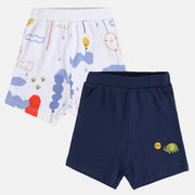 Boys Multicolor Pack Of 2 Shorts