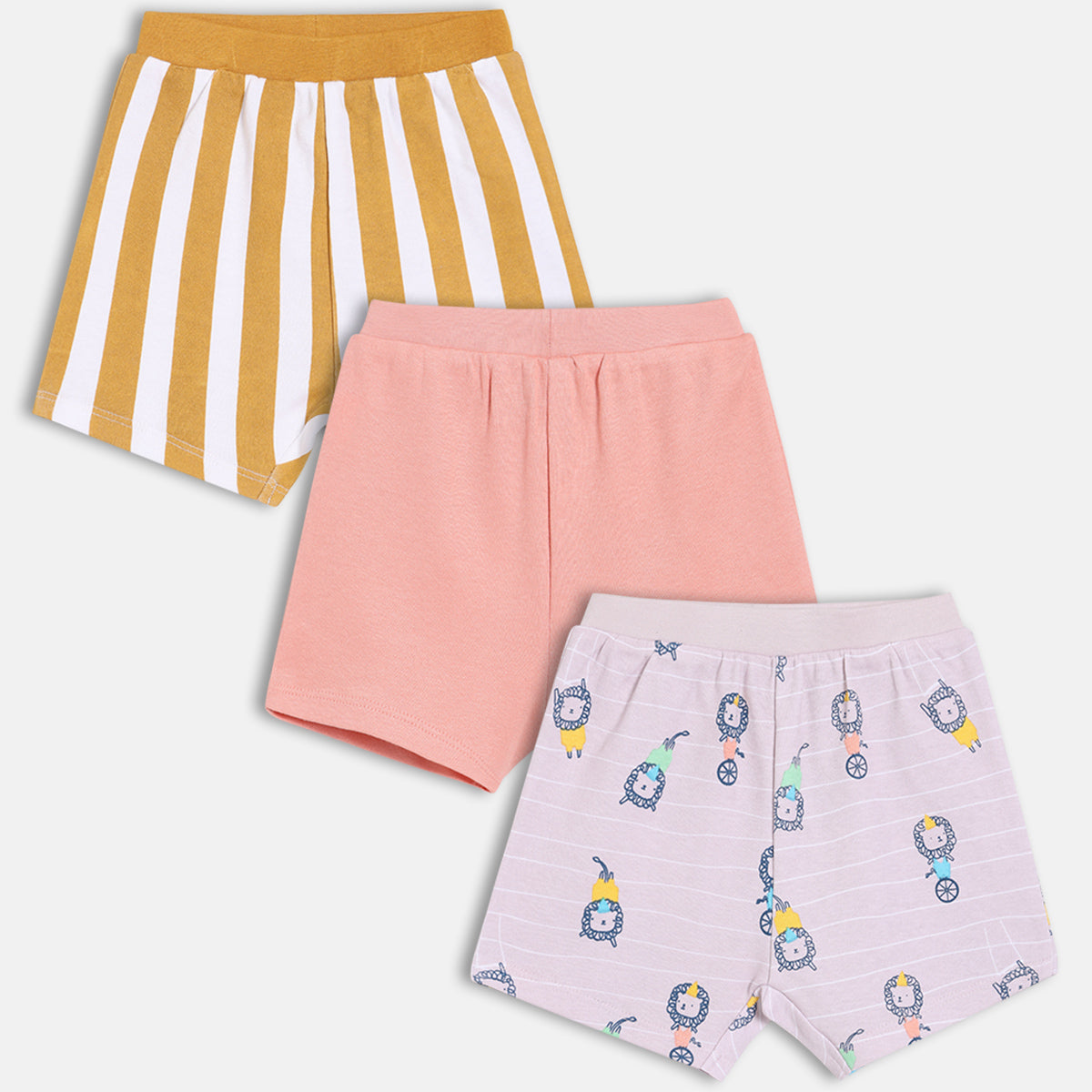 Boys Pack Of 3 Shorts - Multi