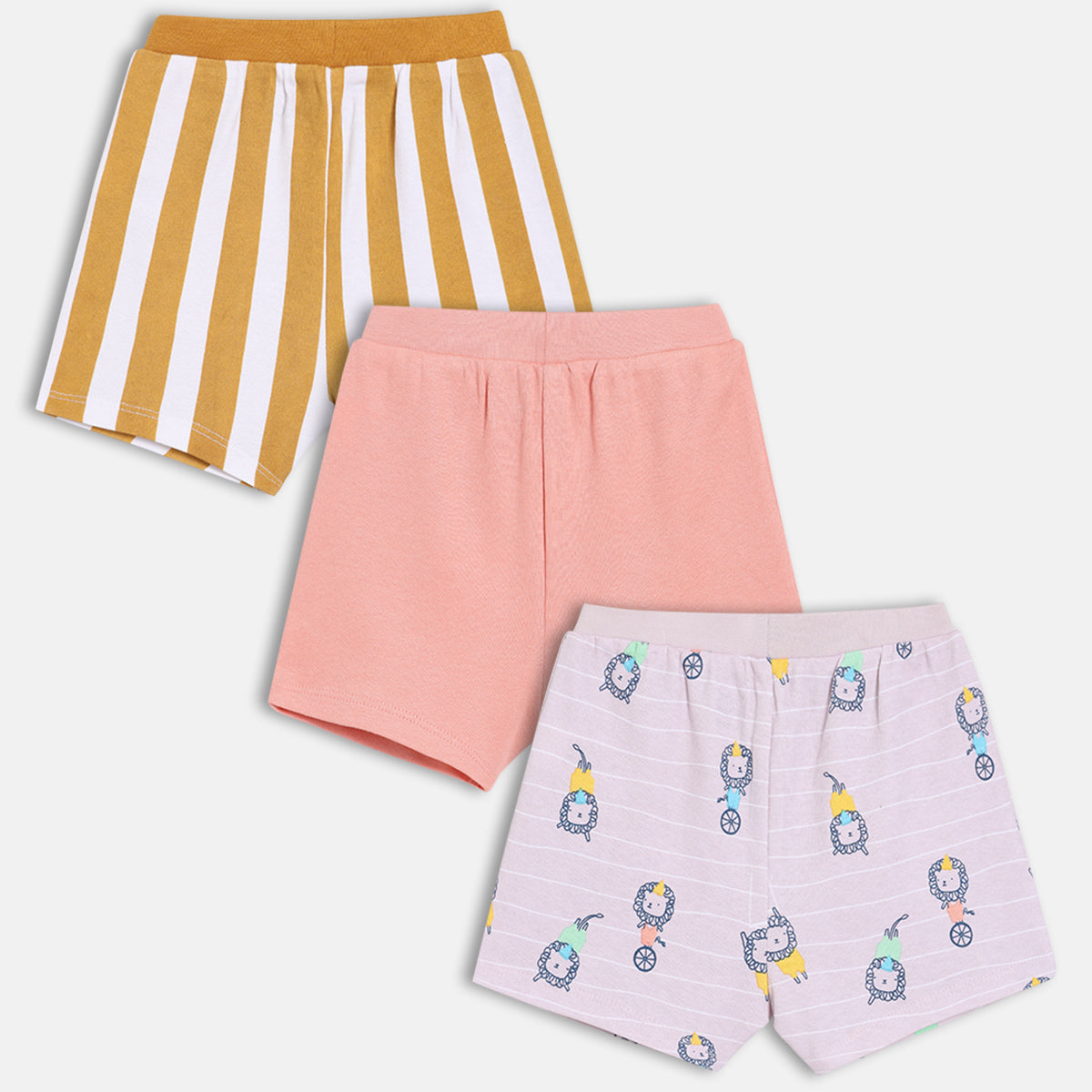 Boys Pack Of 3 Shorts - Multi