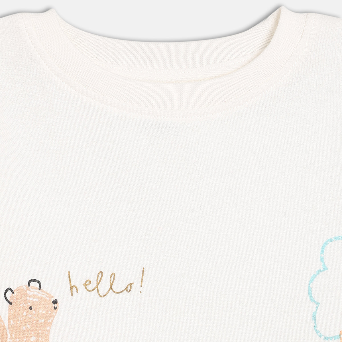 Baby Boys Pack of 3 cotton animal Printed T-Shirts, Orange, White and Lavender