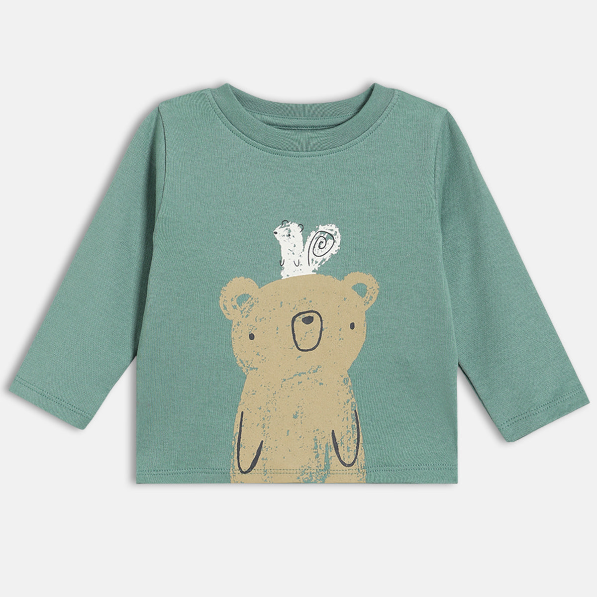 Boys Pack Of 3 Round Neck Full Sleeve T-Shirt - Multi