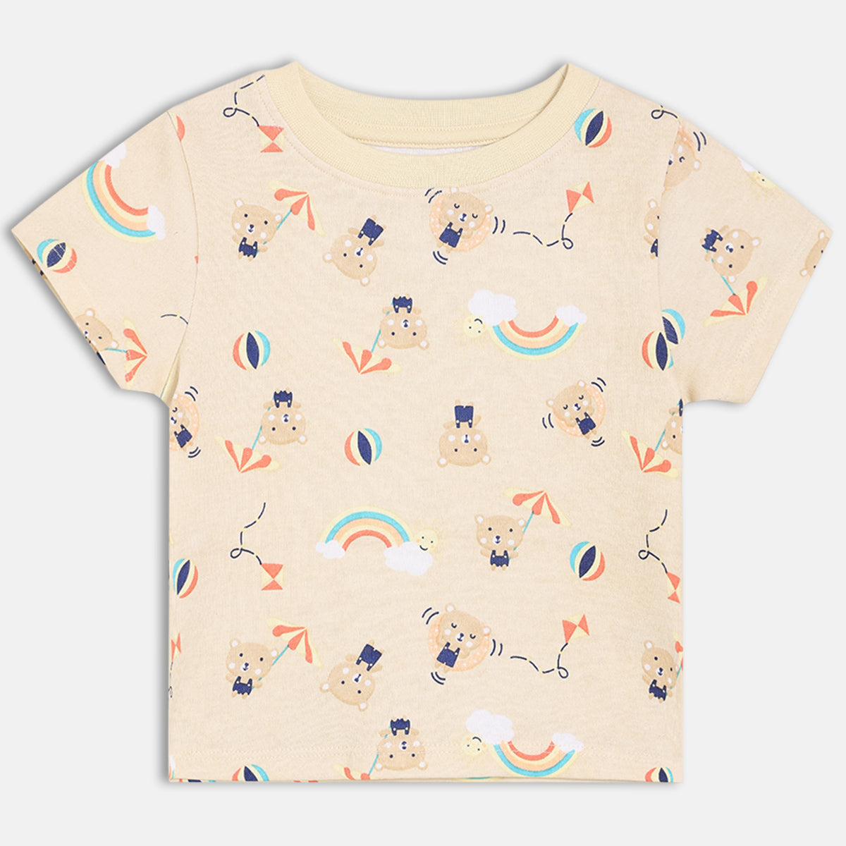 Boys Pack Of 3 Crew Neck Short Sleeve T-Shirt - Multi