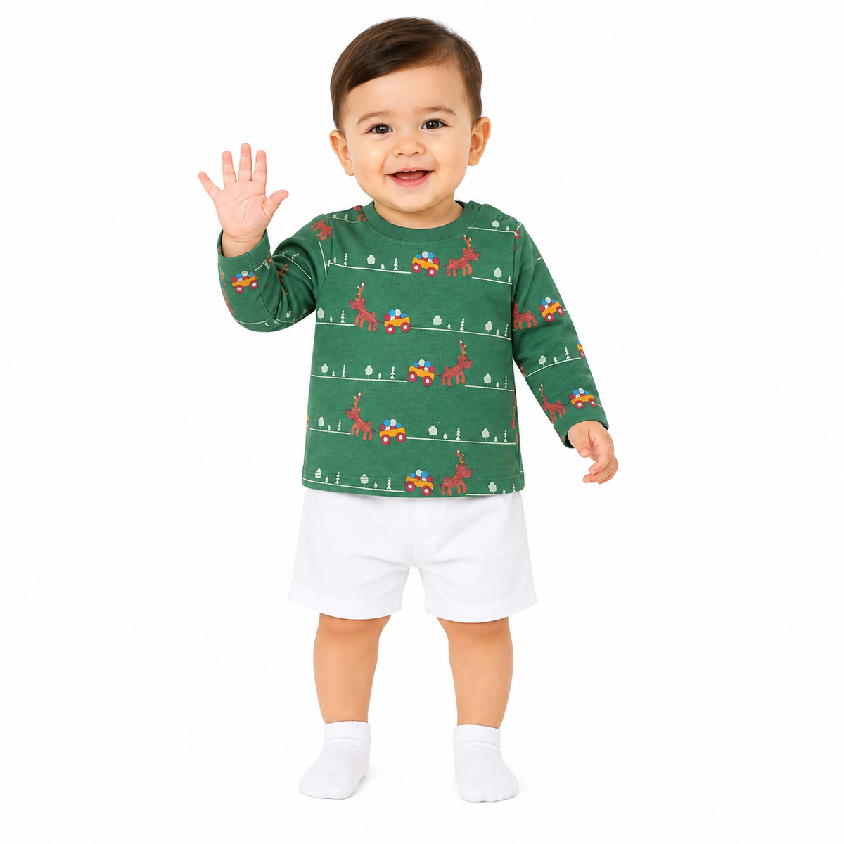 Baby boys Multicolor Cotton Pack of 2 T Shirt Casual Wear