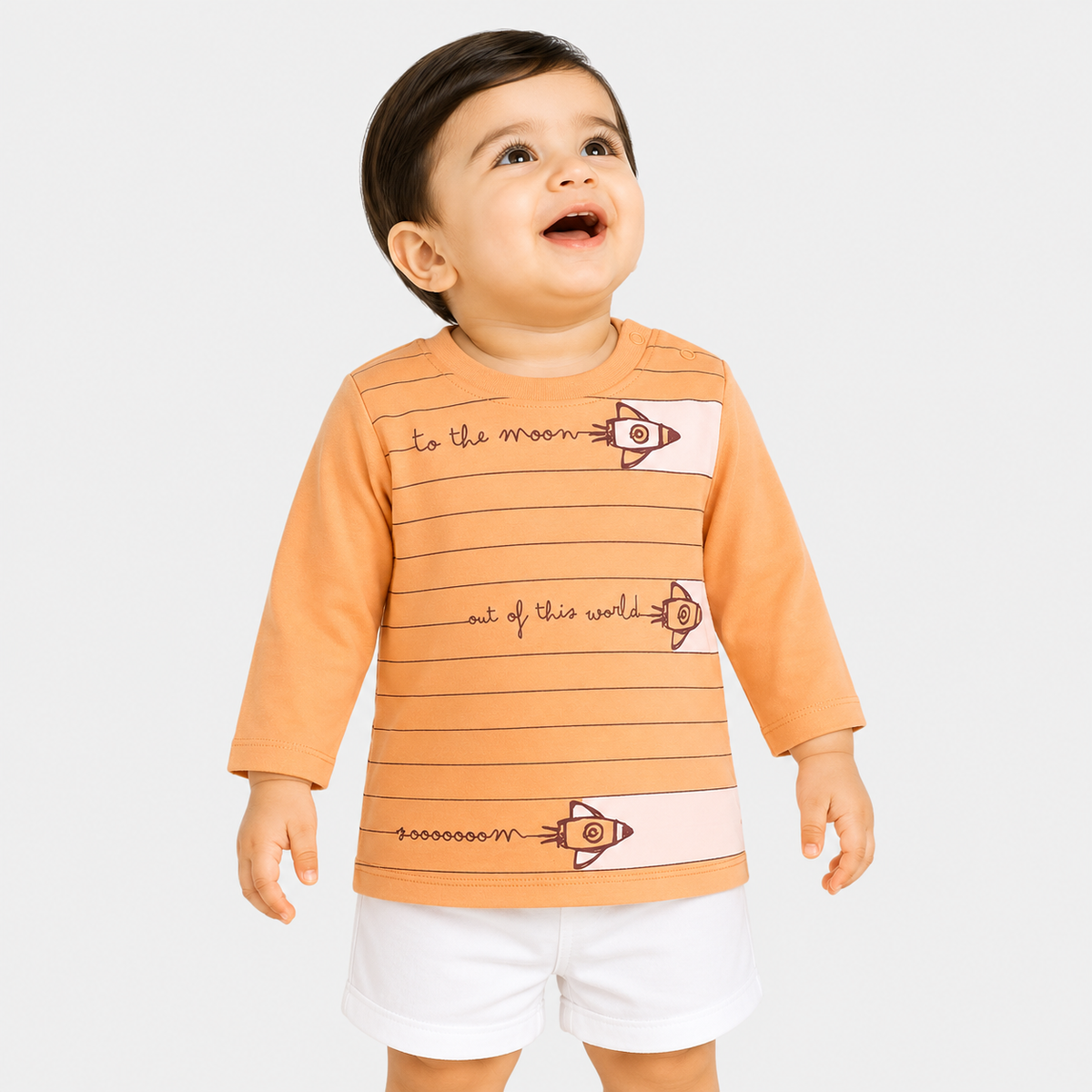 Baby boys Multicolor Cotton Pack of 2 T Shirt Casual Wear