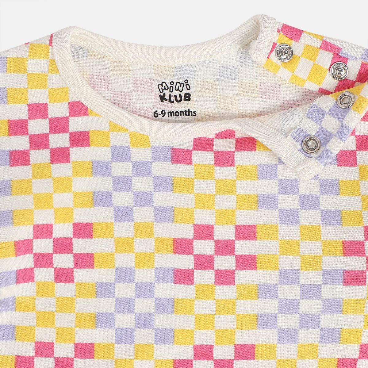 Girls Multicolor Pack Of 2 Body Suit