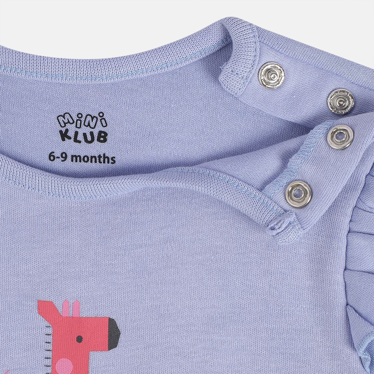 Girls Multicolor Pack Of 2 Body Suit