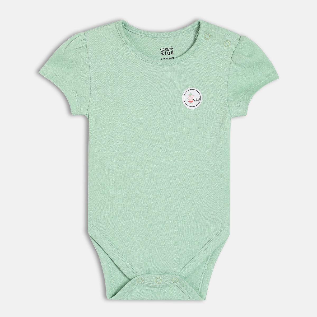 Girls Pack Of 3 Round Neck Long Sleeve Body Suit - Multi