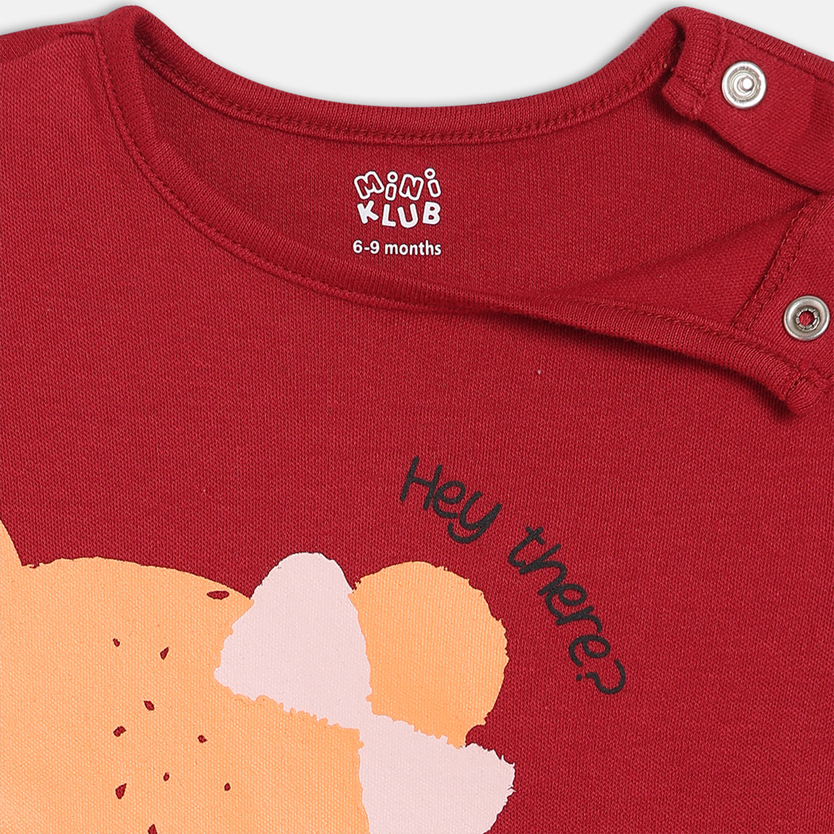 Girls Pack Of 3 Round Neck Short Sleeve Body Suit - Coral/White