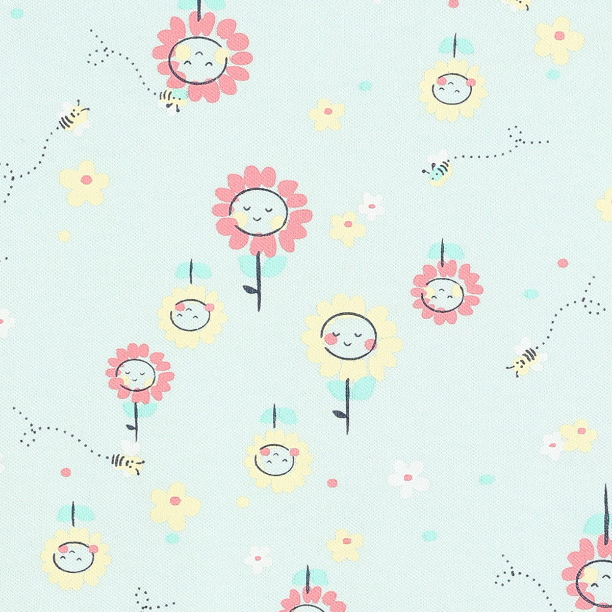 Girls Pack Of 3 Envelop Neck Cap Sleeve Body Suit - Multi