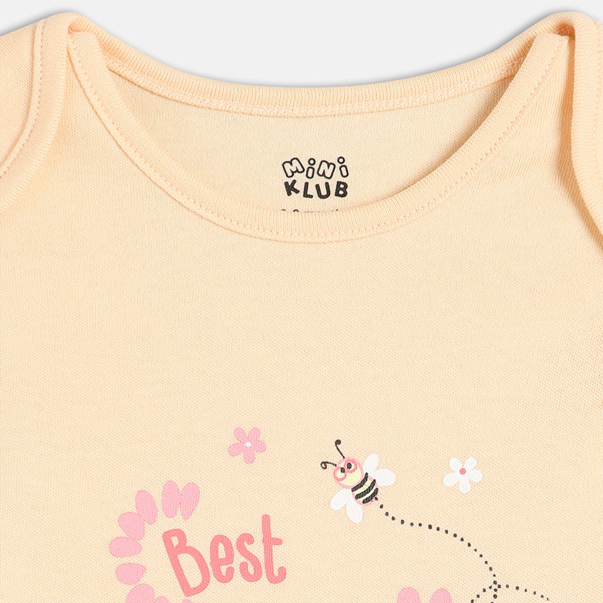 Girls Pack Of 3 Envelop Neck Cap Sleeve Body Suit - Multi