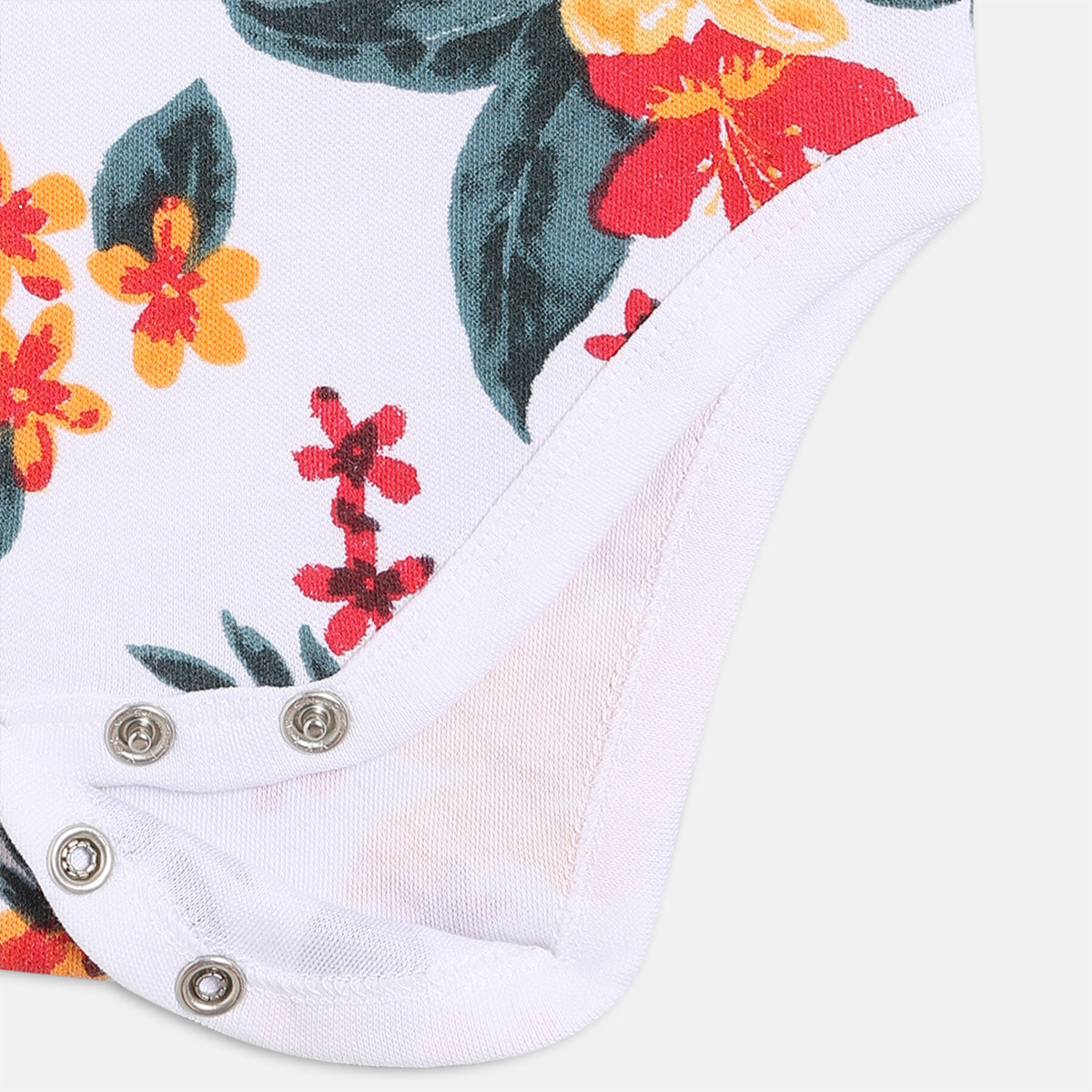 Girls Pack Of 3 Round Neck Cap Sleeve Body Suit - Multi