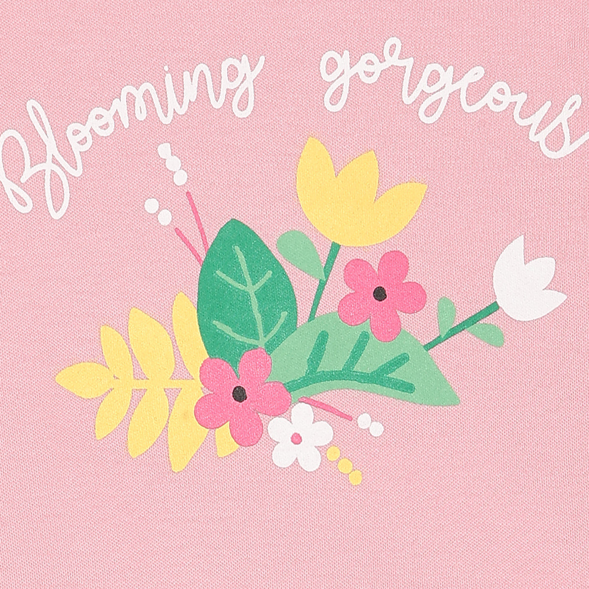 Girls Pack Of 3 Round Neck Full Sleeve Body Suit - Multi