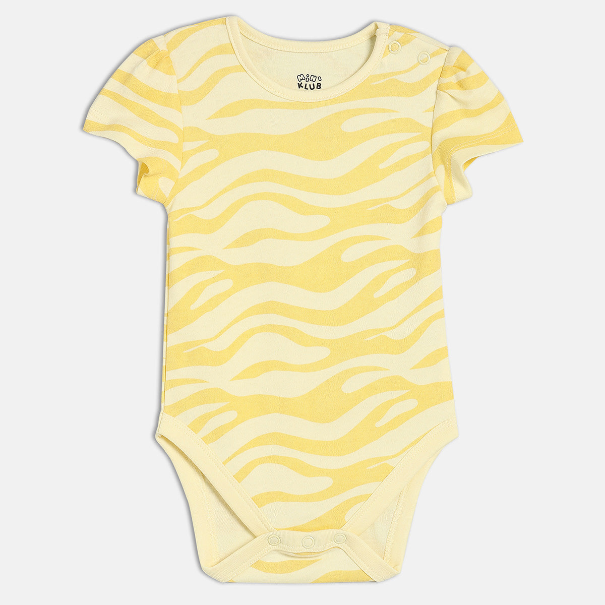 Girls Pack Of 4 Round Neck Short Sleeve Body Suit Multi