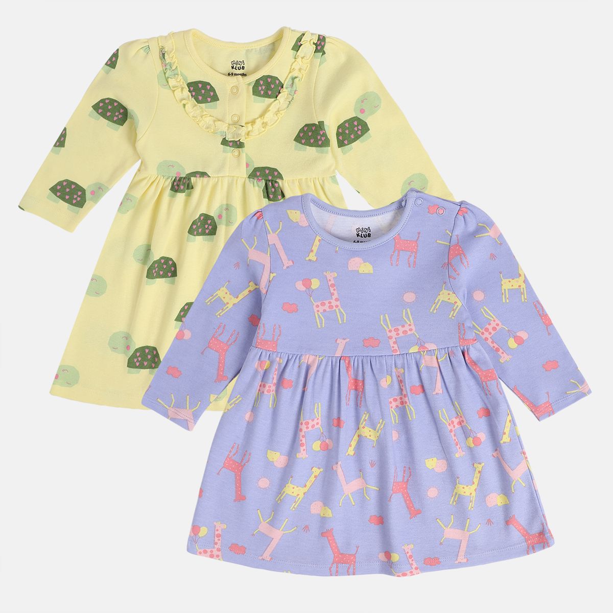 Girls Multicolor Pack Of 2 Dress
