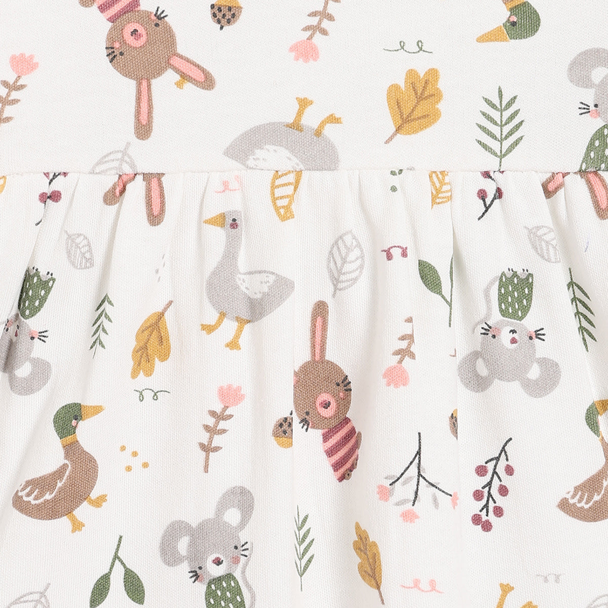 Girls Pack Of 2 Round Neck Full Sleeve Dress - Multi