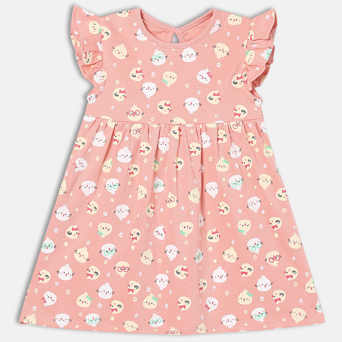 Girls Pack Of 2 Crew Neck Cap Sleeve Dress Multi