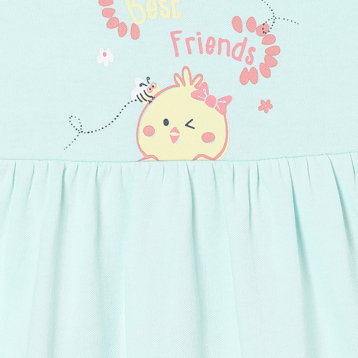 Girls Pack Of 2 Crew Neck Cap Sleeve Dress Multi