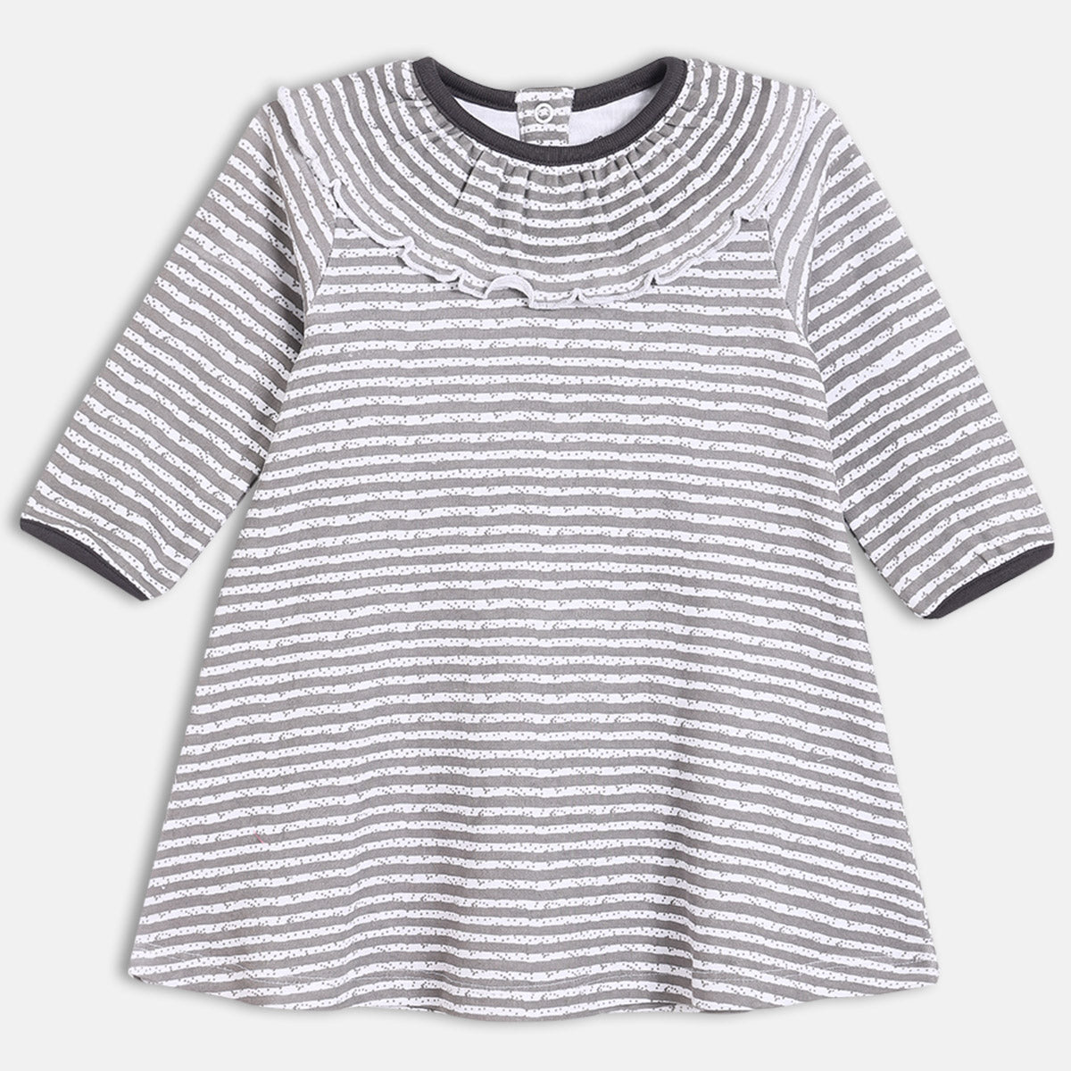 Girls Pack Of 2 Round Neck Long Sleeve Dress - Multi