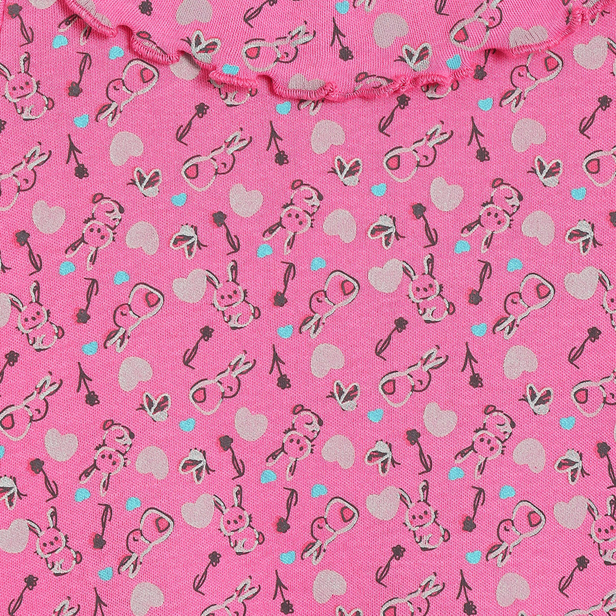 Girls Pack Of 2 Round Neck Long Sleeve Dress - Multi