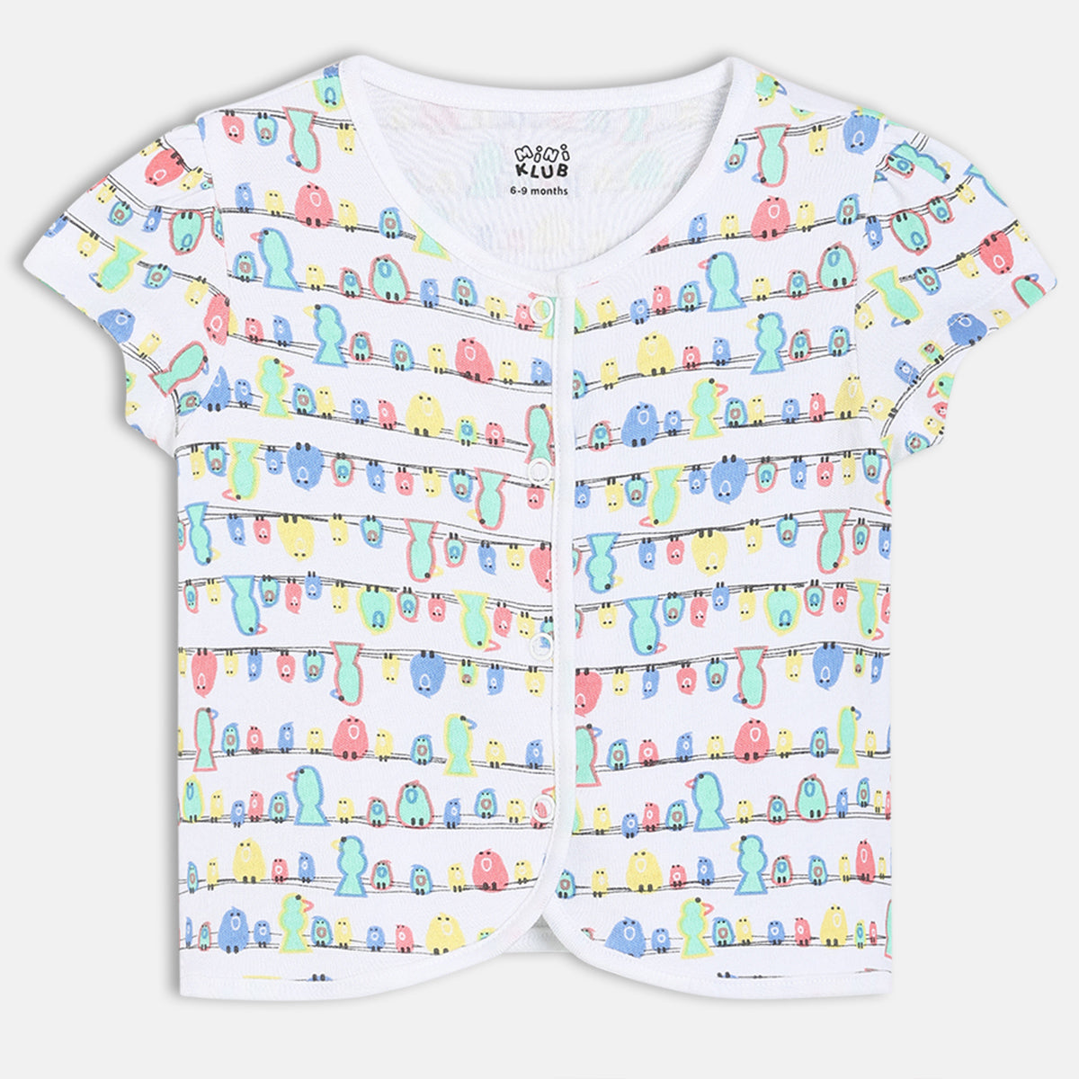 Girls Pack Of 3 Front Open Cap Sleeve Front Open Vest - Multi