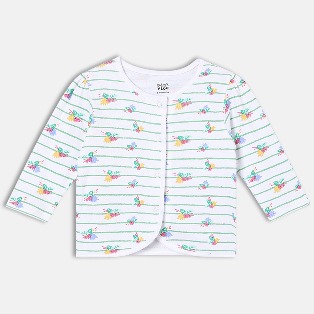 Girls Pack Of 3 Front Open Full Sleeve Front Open Vest Multi