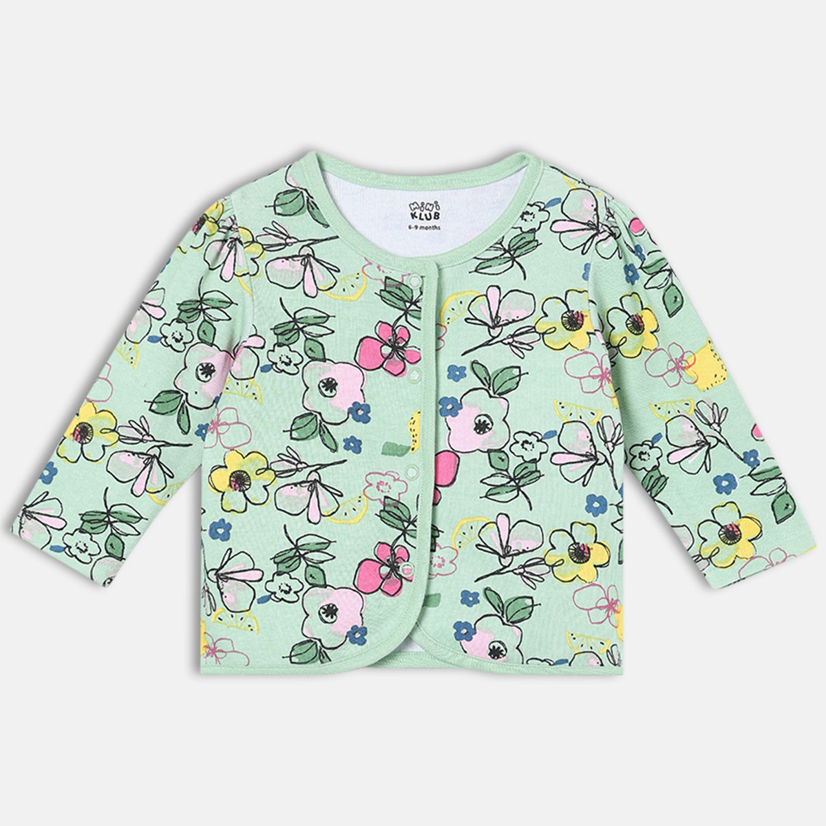 Girls Pack Of 3 Front Open Full Sleeve Front Open Vest Multi