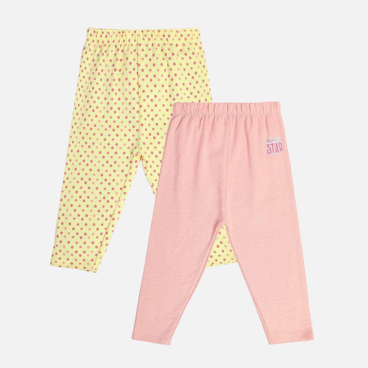 Girls Multicolor Pack Of 2 Legging