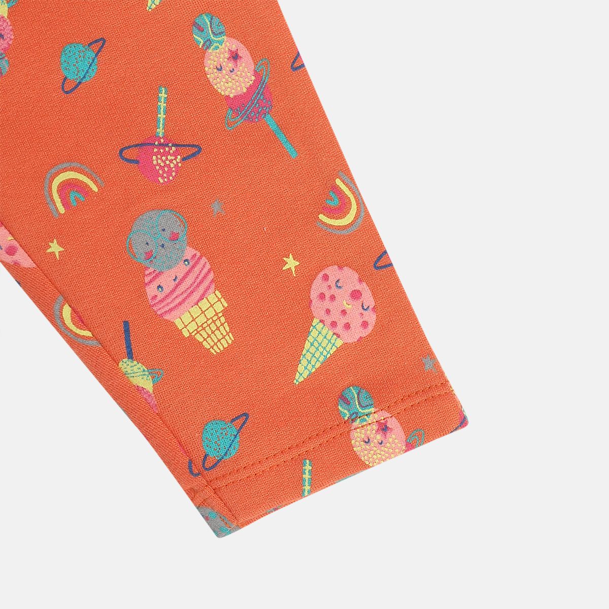 Girls Multicolor Pack Of 2 Legging