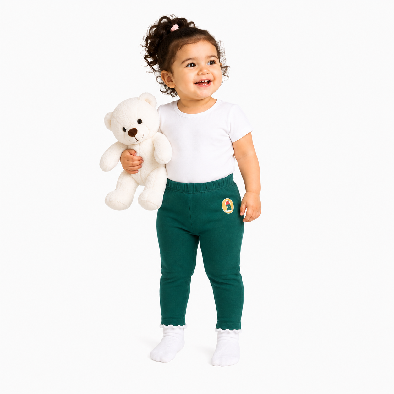 Girls Multicolor Pack Of 2 Legging