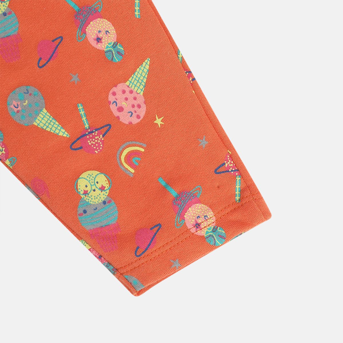 Girls Multicolor Pack Of 2 Legging