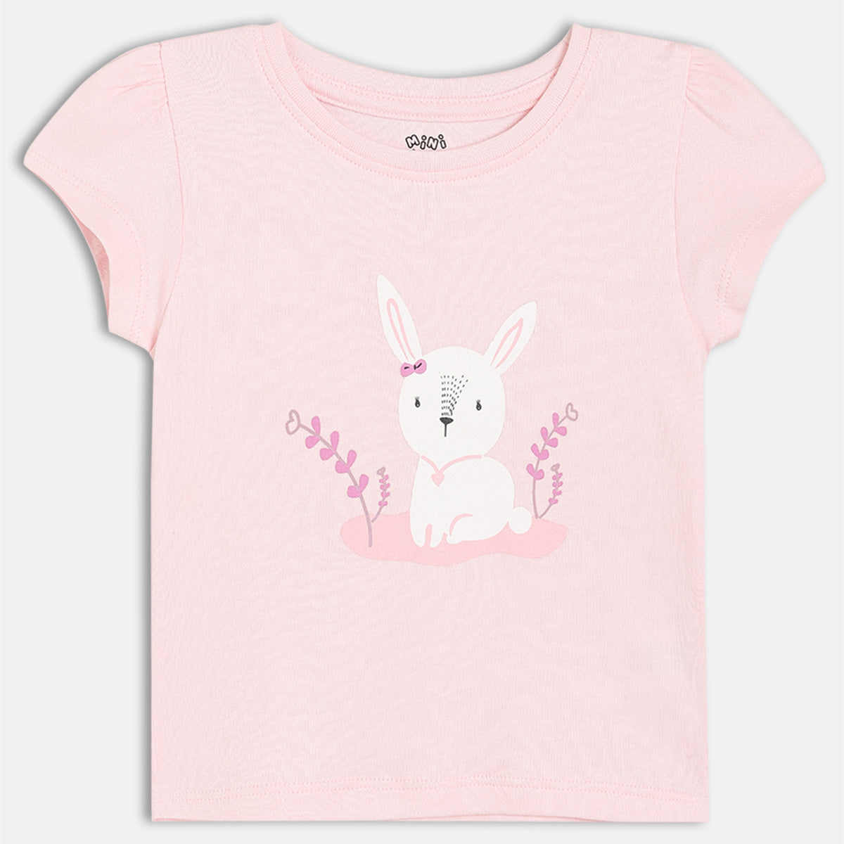 Girls Pack Of 3 Round Neck Short Sleeve Knit Top - Multi