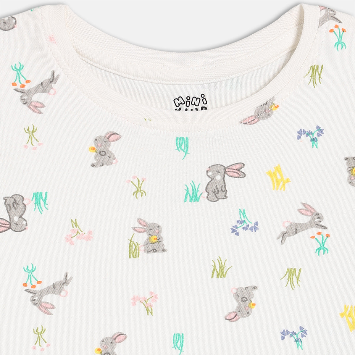 Girls Pack Of 3 Round Neck Short Sleeve Knit Top - Multi