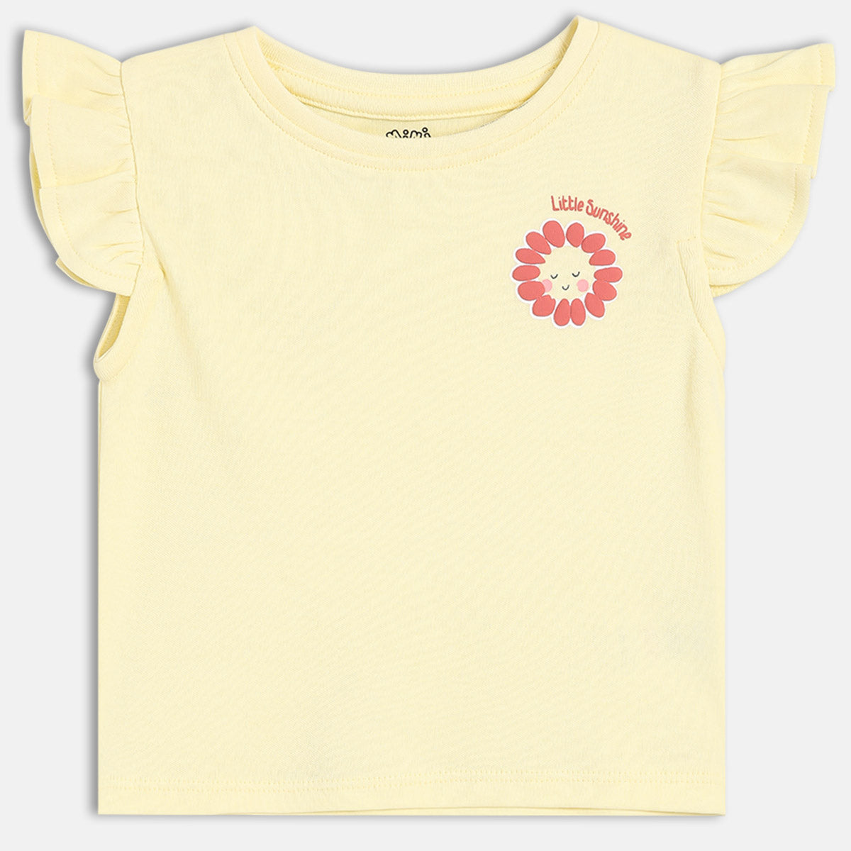 Girls Pack Of 3 Crew Neck Frill Sleeve Knit Top - Multi