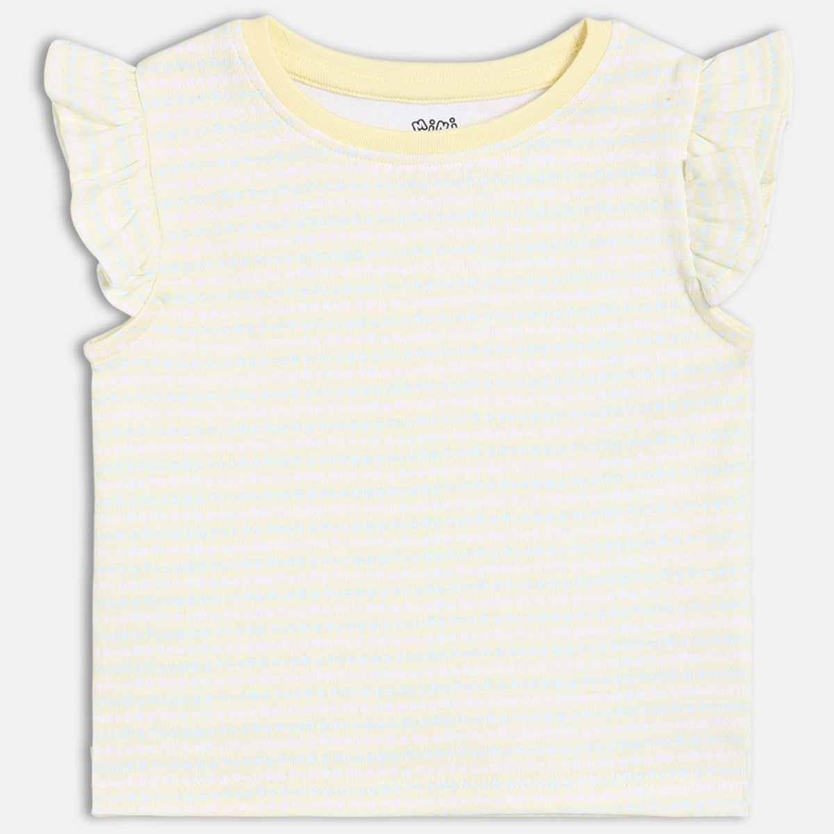 Girls Pack Of 3 Crew Neck Frill Sleeve Knit Top - Multi