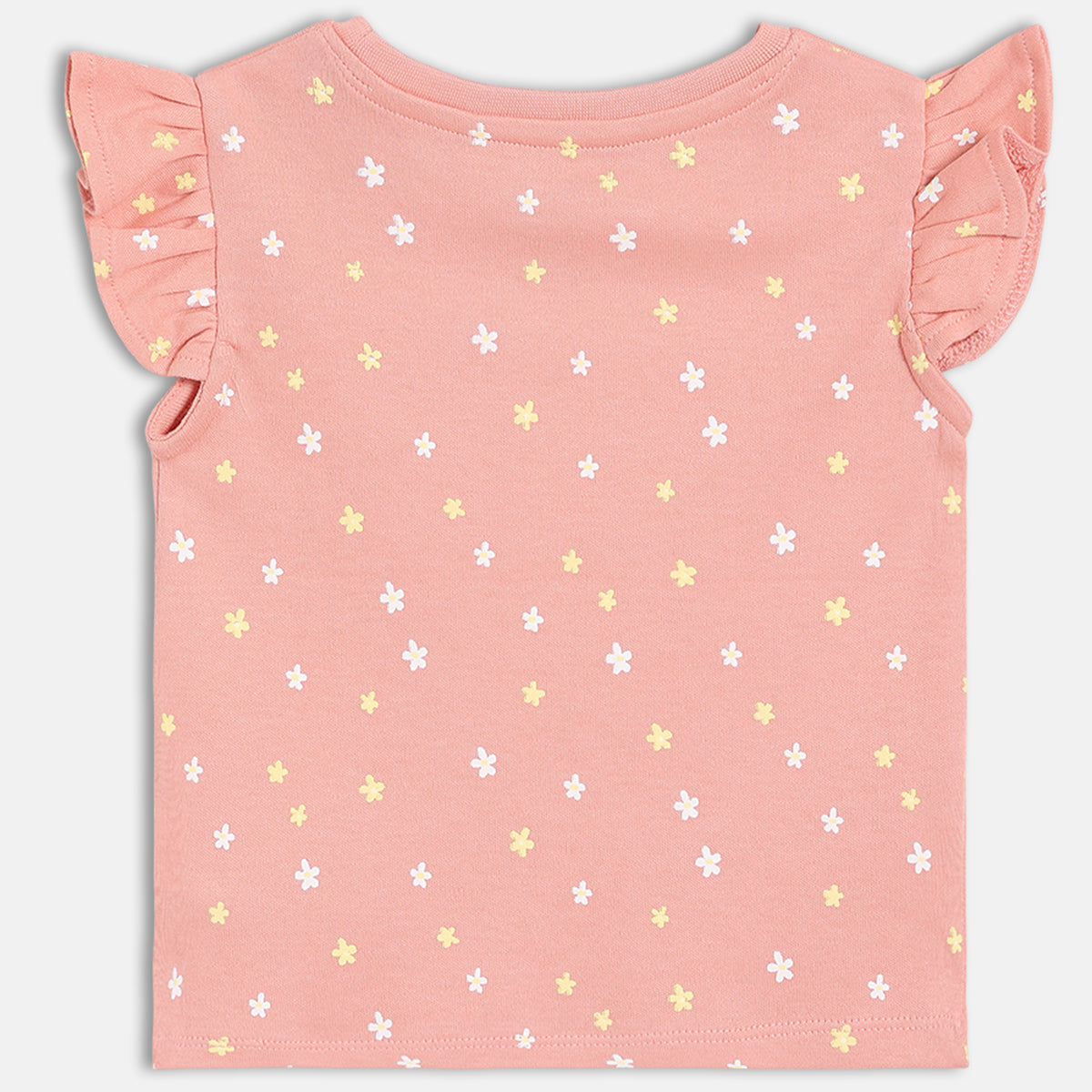 Girls Pack Of 3 Crew Neck Frill Sleeve Knit Top - Multi