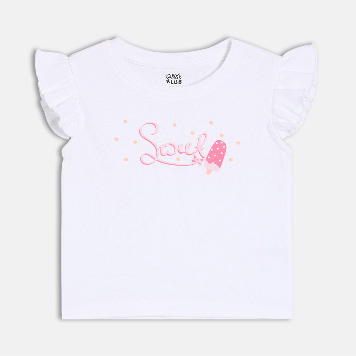 Girls Pack Of 3 Crew Neck Cap Sleeve Knit Top Multi