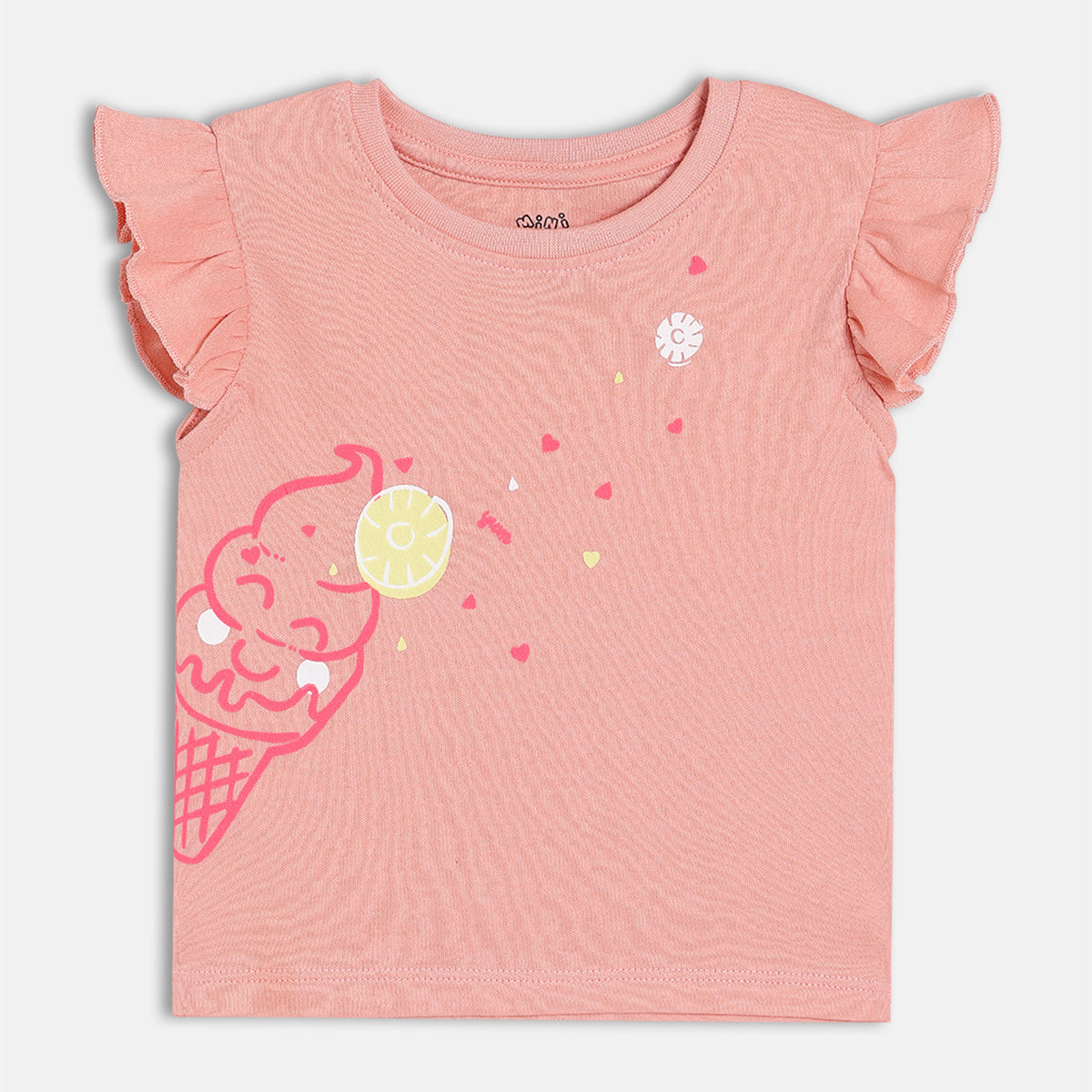 Girls Pack Of 3 Crew Neck Cap Sleeve Knit Top Multi