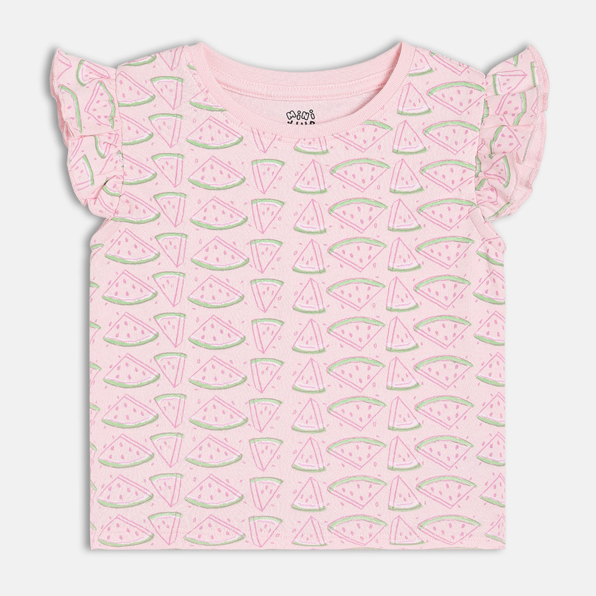 Girls Pack Of 3 Crew Neck Cap Sleeve Knit Top Multi