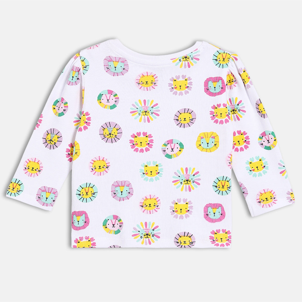 Girls Pack Of 3 Round Neck Full Sleeve Knit Top - Multi