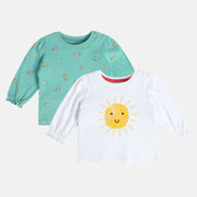 Girls White Knit Top