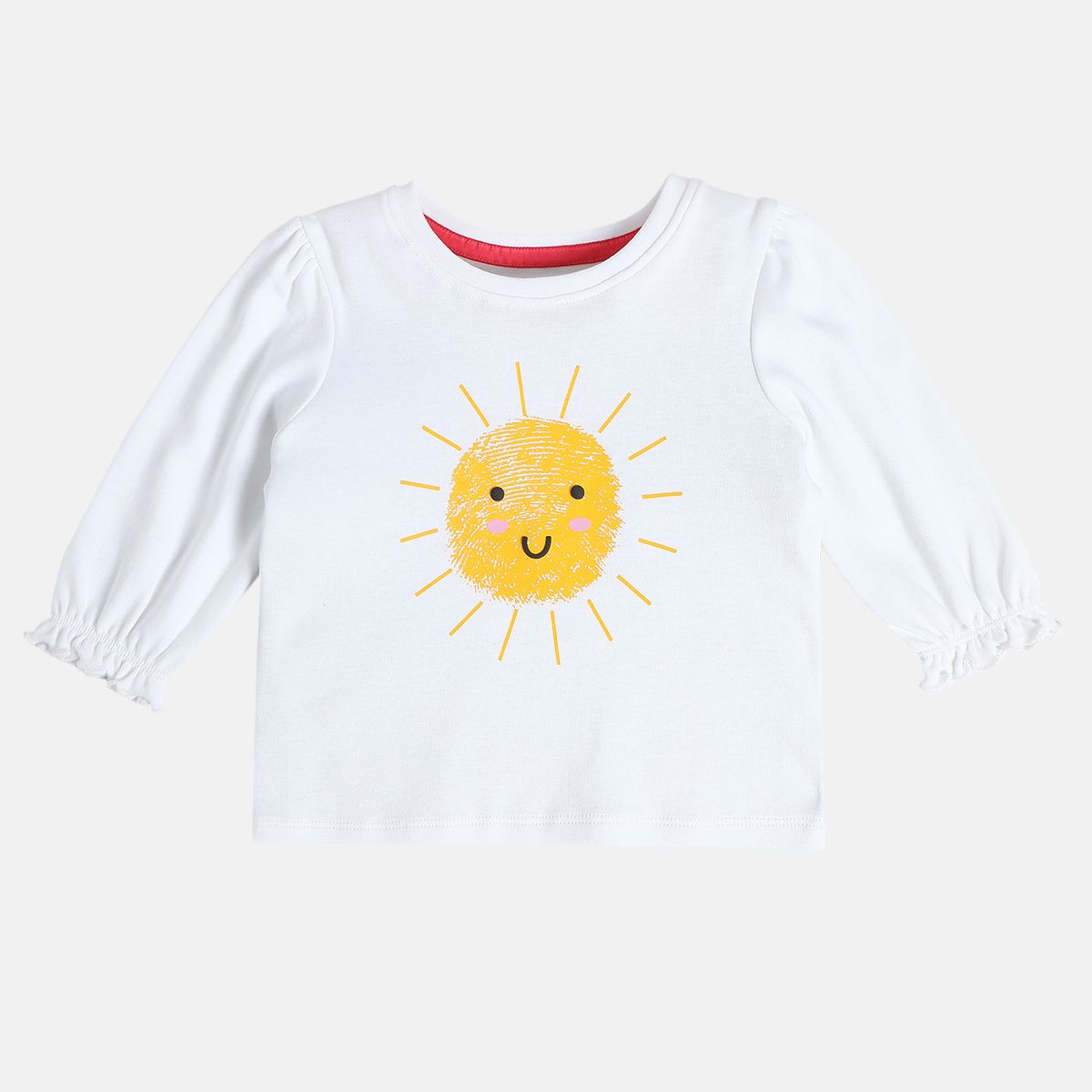 Girls White Knit Top