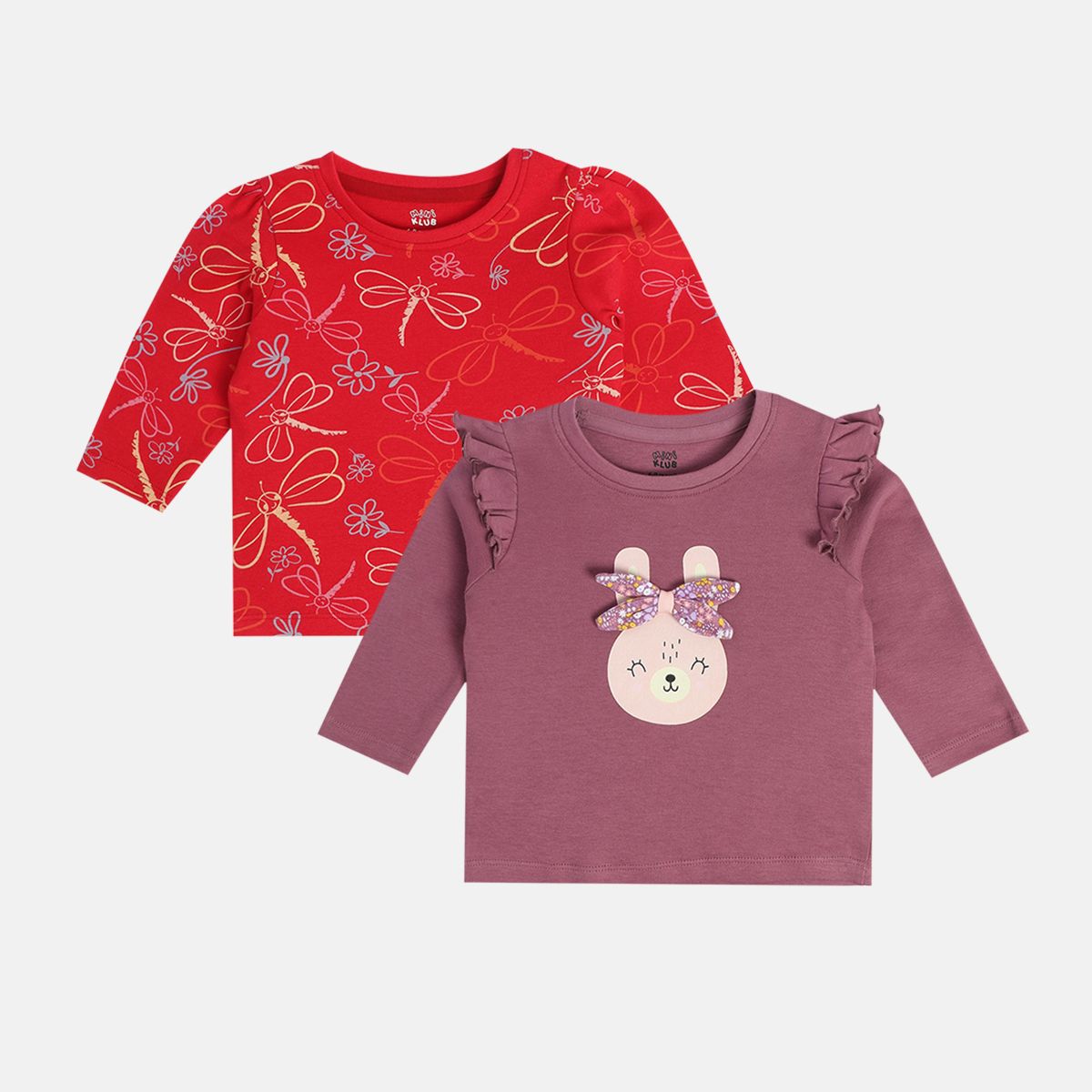 Girls Red Knit Top